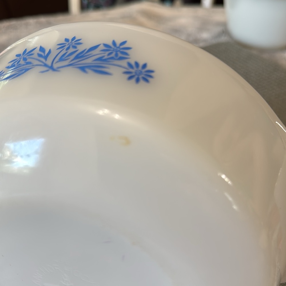 Anchor Hocking Fire King 1 Quart #436‎ Blue Cornflower Casserole Dish  Vintage - Picture 11 of 11